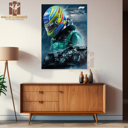 Eye-Catching F1 Sleek Race Sports High Quality Unframed Poster Print & Waterproof Poster Print Wall Décor