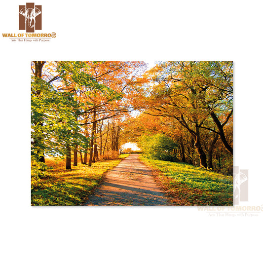 Yellow Trees Cold Skies High Quality Unframed Poster Print & Waterproof Poster Print Wall Décor