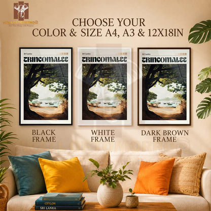 Trincomalee Sri Lanka Travel High Quality Glass Frame Wall Décor