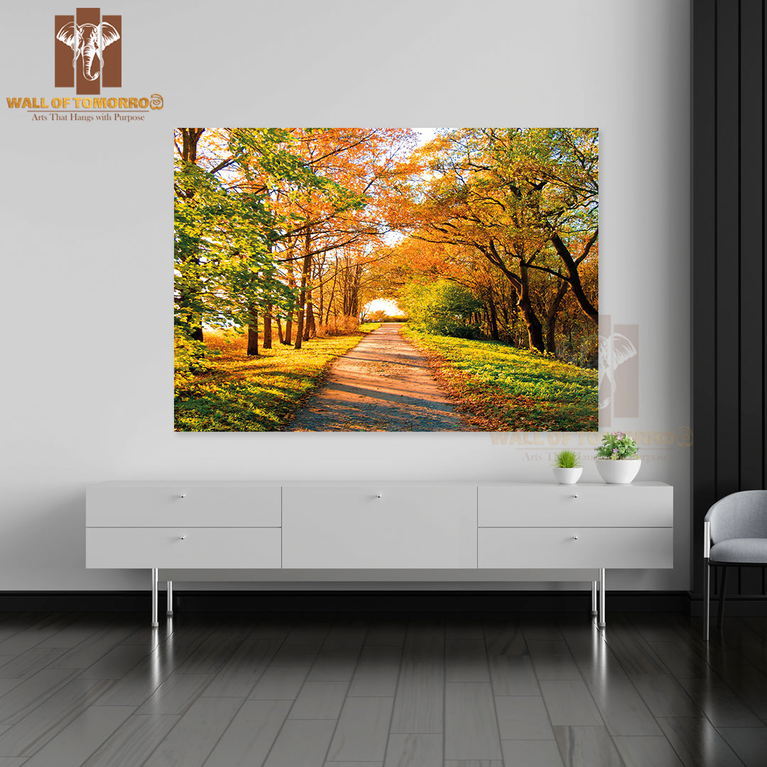 Yellow Trees Cold Skies High Quality Unframed Poster Print & Waterproof Poster Print Wall Décor