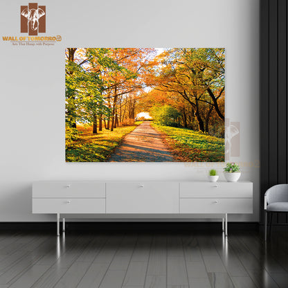 Yellow Trees Cold Skies High Quality Unframed Poster Print & Waterproof Poster Print Wall Décor