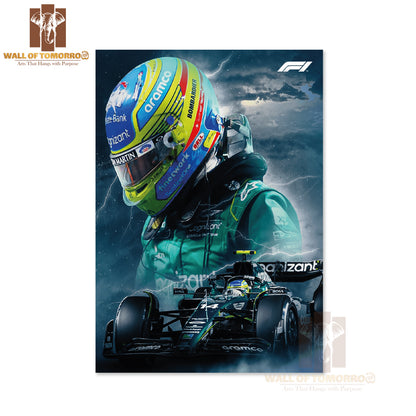 Eye-Catching F1 Sleek Race Sports High Quality Unframed Poster Print & Waterproof Poster Print Wall Décor