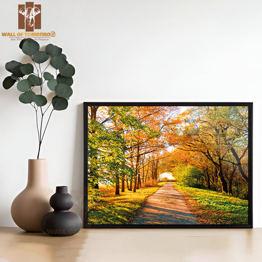 Yellow Trees Cold Skies High Quality Unframed Poster Print & Waterproof Poster Print Wall Décor