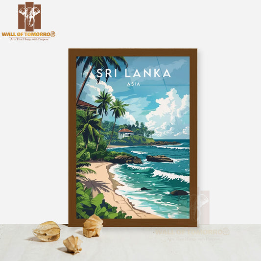 Asia, Sri Lanka Travel High Quality Glass Frame Wall Décor