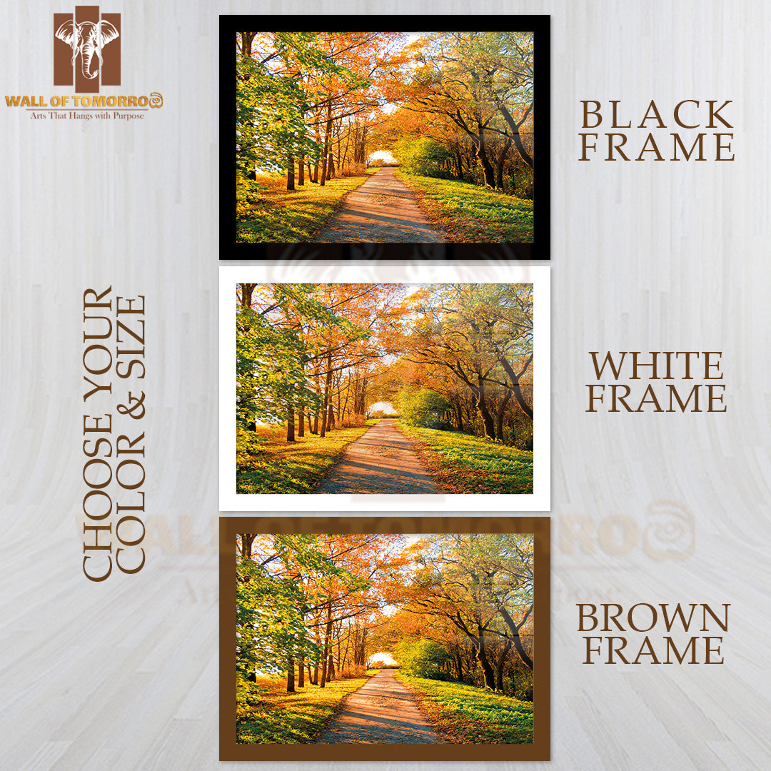 Yellow Trees Cold Skies High Quality Unframed Poster Print & Waterproof Poster Print Wall Décor