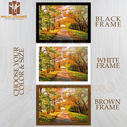 Yellow Trees Cold Skies High Quality Unframed Poster Print & Waterproof Poster Print Wall Décor