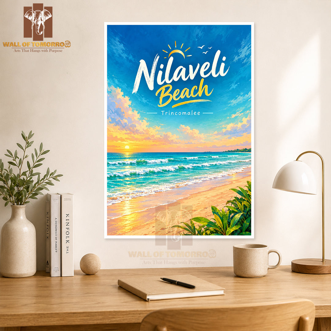 Nilaveli Beach, Trincomalee Sri Lanka Travel High Quality Unframed Poster Print & Laminated Poster Print Wall Décor