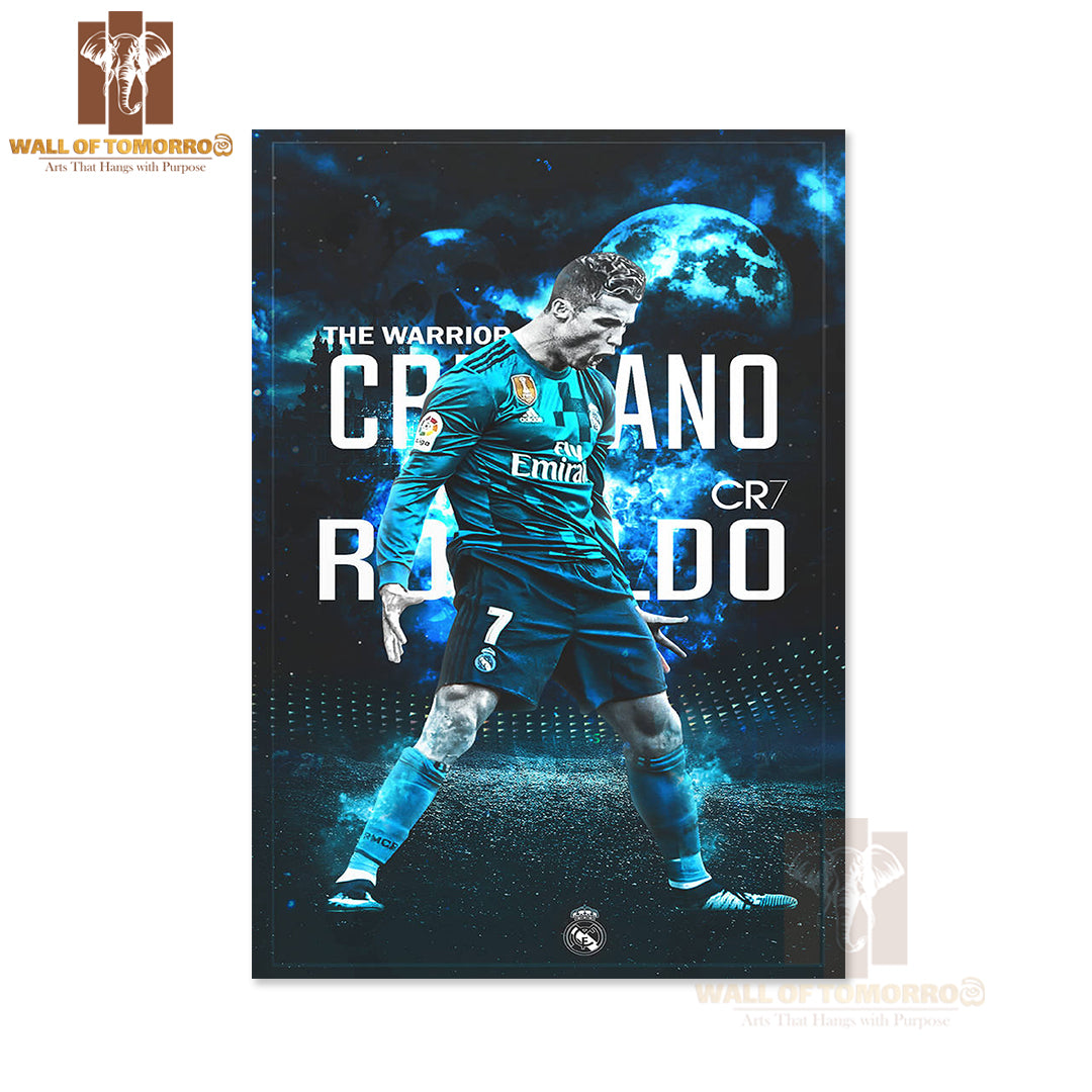 The Warrior Soccer Player in Action High Quality Unframed Poster Print & Waterproof Poster Print Wall Décor