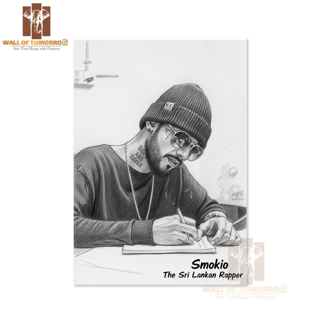 Sri Lankan Rap Star - Smokio High Quality Unframed Poster Print & Waterproof Poster Print Wall Décor