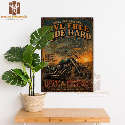 Live Free, Ride Hard Motor Bike High Quality Unframed Poster Print & Laminated Poster Print Wall Décor in Sri Lanka
