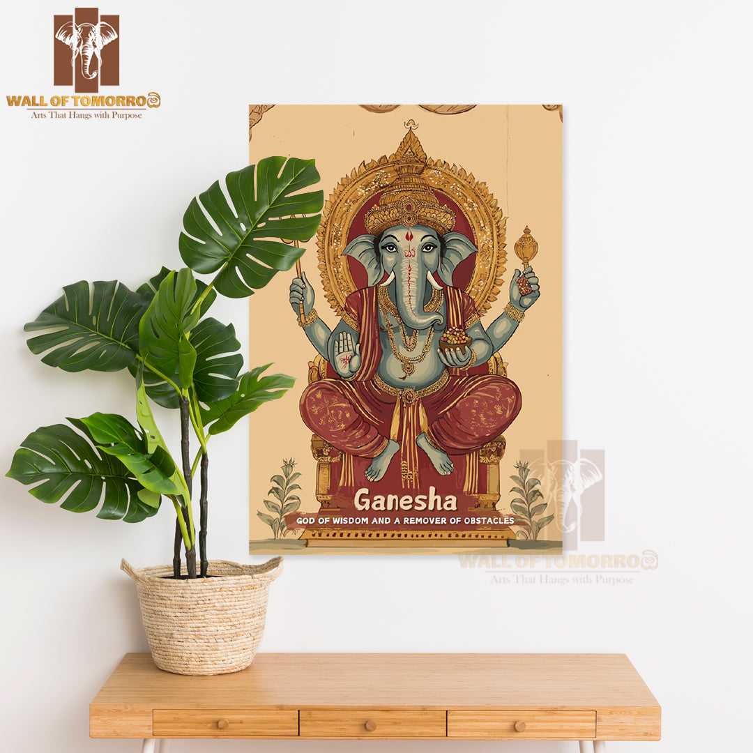 Ganesha Religious High Quality Unframed Poster Print & Waterproof Poster Print Wall Décor in Sri Lanka