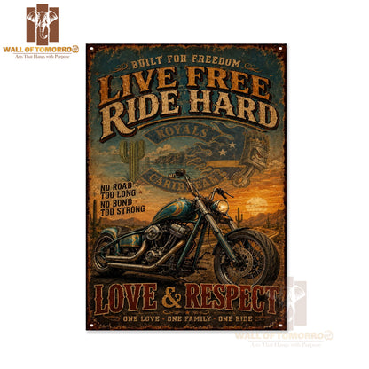 Live Free, Ride Hard Motor Bike High Quality Unframed Poster Print & Laminated Poster Print Wall Décor in Sri Lanka