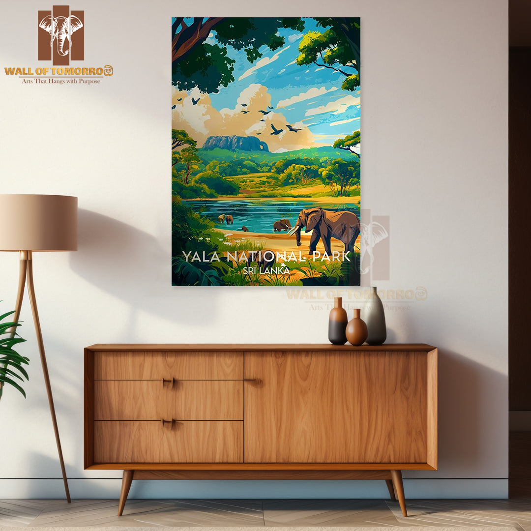Yala National Park Poster - Sri Lanka Travel Paradise High Quality Unframed Poster Print & Waterproof Poster Print Wall Décor