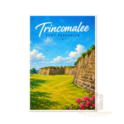 Trincomalee Fort Frederick Sri Lanka Travel High Quality Unframed Poster Print & Laminated Poster Print Wall Décor