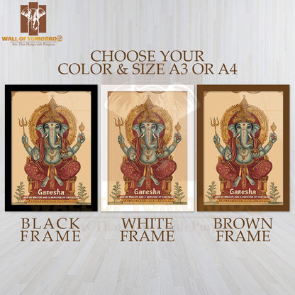 Ganesha Religious High Quality Glass Frame Wall Décors in Sri Lanka