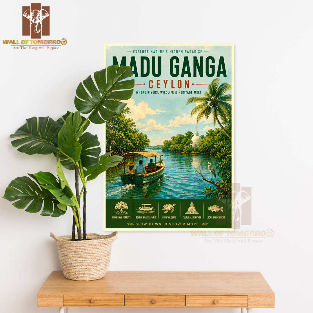 Ceylon Sri Lanka Madu Ganga Travel High Quality Unframed Poster Print & Waterproof Poster Print Wall Décor