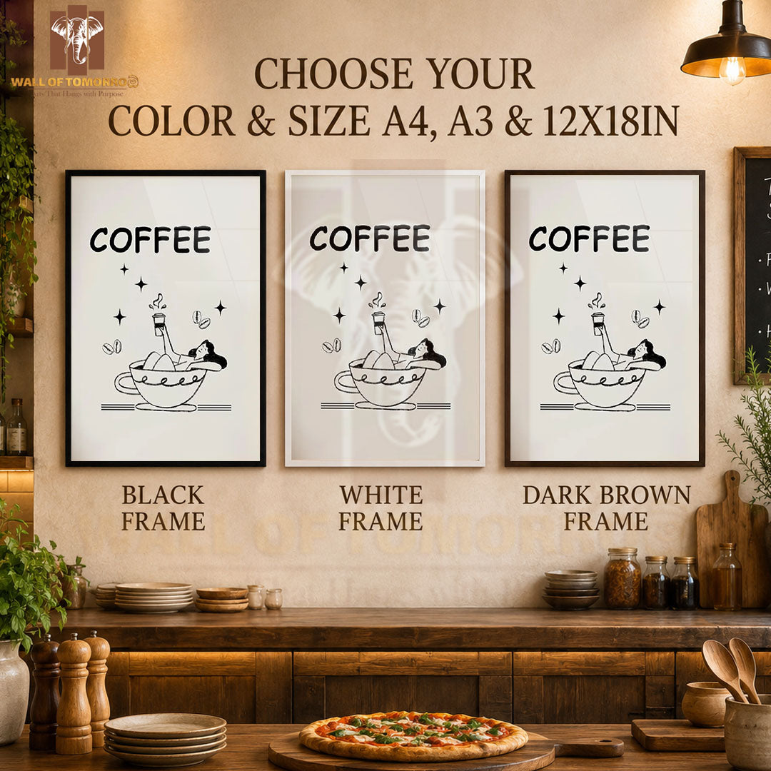 Coffee, Lady Kitchen & Restaurant High Quality Glass Frame Wall Décors in Sri Lanka