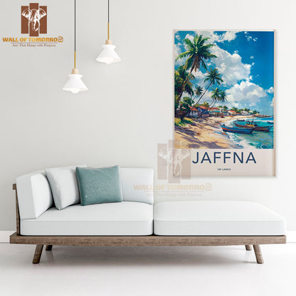 Tropical Island, Palm Trees Jaffna Sri Lanka High Quality Unframed Poster Print & Waterproof Poster Print Wall Décor