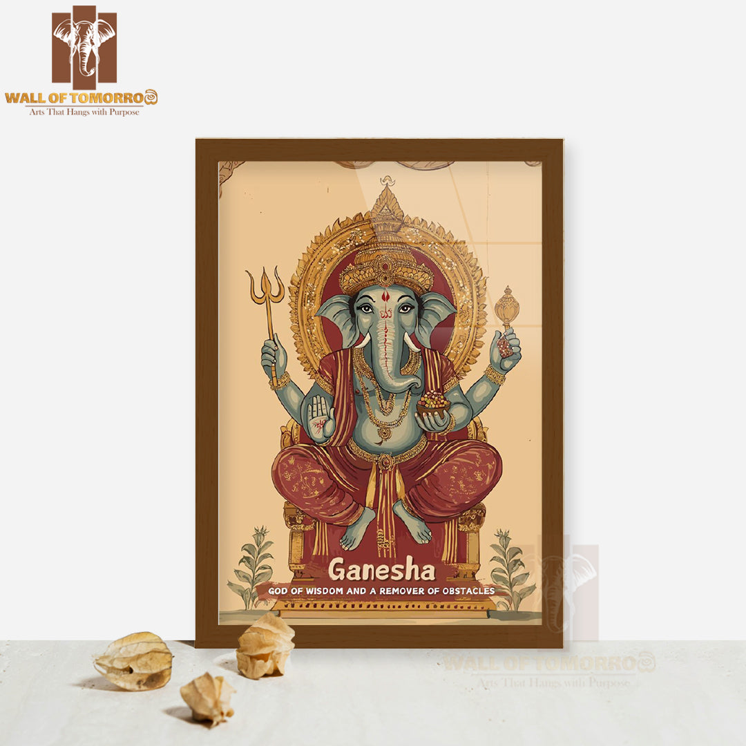 Ganesha Religious High Quality Glass Frame Wall Décors in Sri Lanka