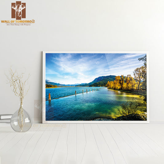 Harrison River At Harrison Mills as It Flows Through the Fraser Valley High Quality Unframed Poster Print & Waterproof Poster Print Wall Décor