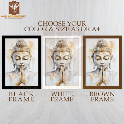 Lord Buddha Religious High Quality Glass Frame Wall Décors in Sri Lanka