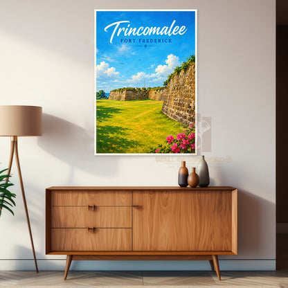 Trincomalee Fort Frederick Sri Lanka Travel High Quality Unframed Poster Print & Laminated Poster Print Wall Décor