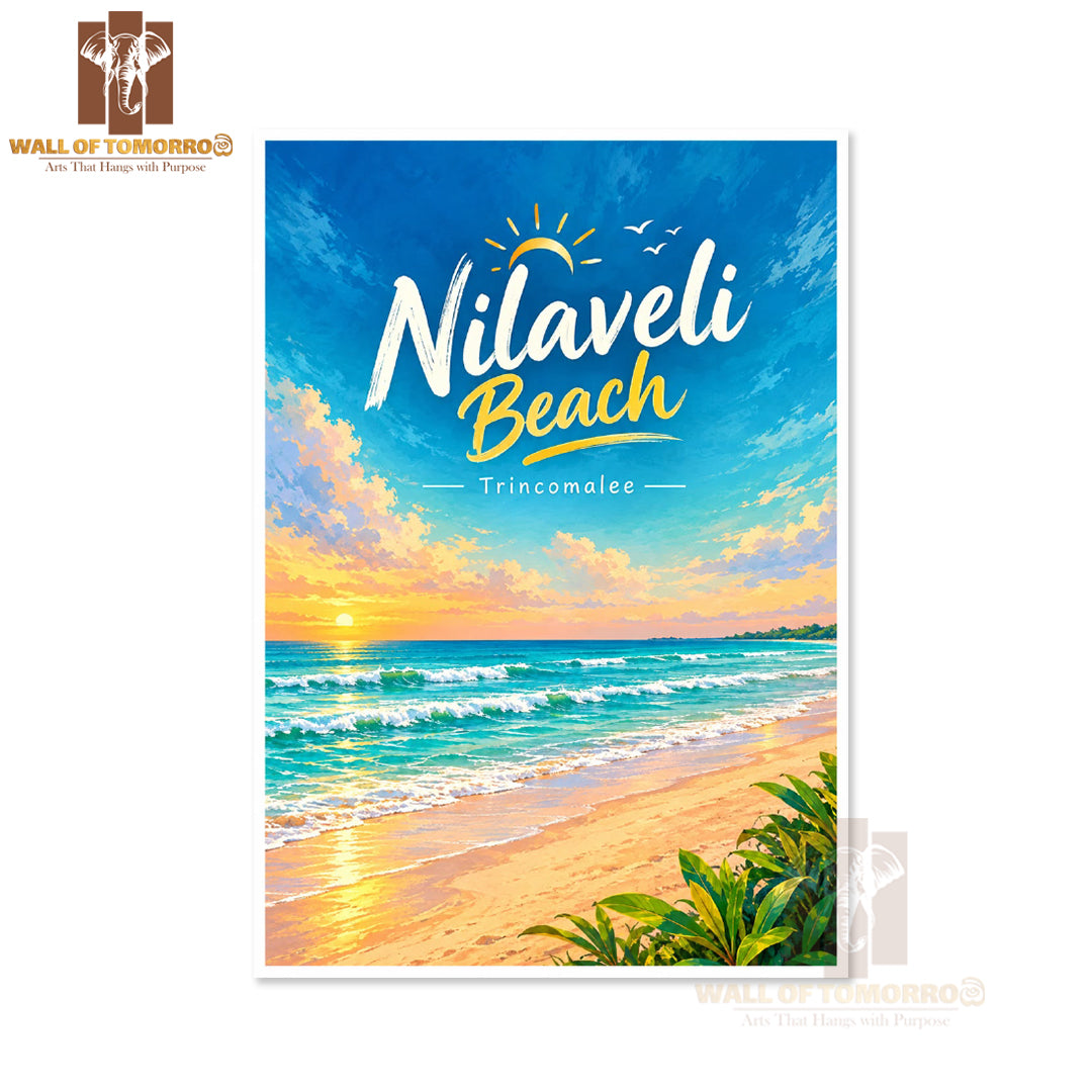 Nilaveli Beach, Trincomalee Sri Lanka Travel High Quality Unframed Poster Print & Laminated Poster Print Wall Décor