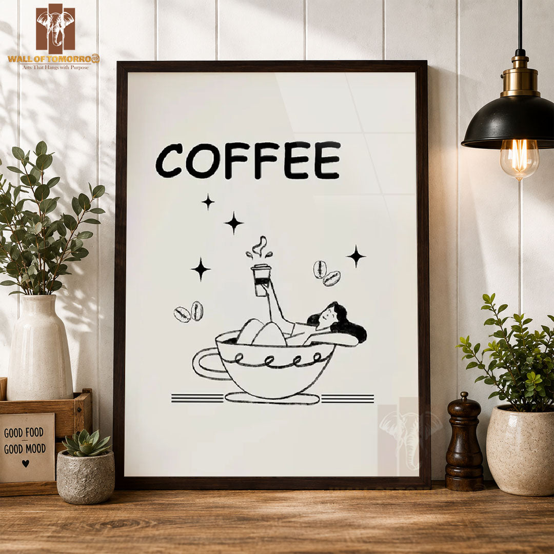 Coffee, Lady Kitchen & Restaurant High Quality Glass Frame Wall Décors in Sri Lanka