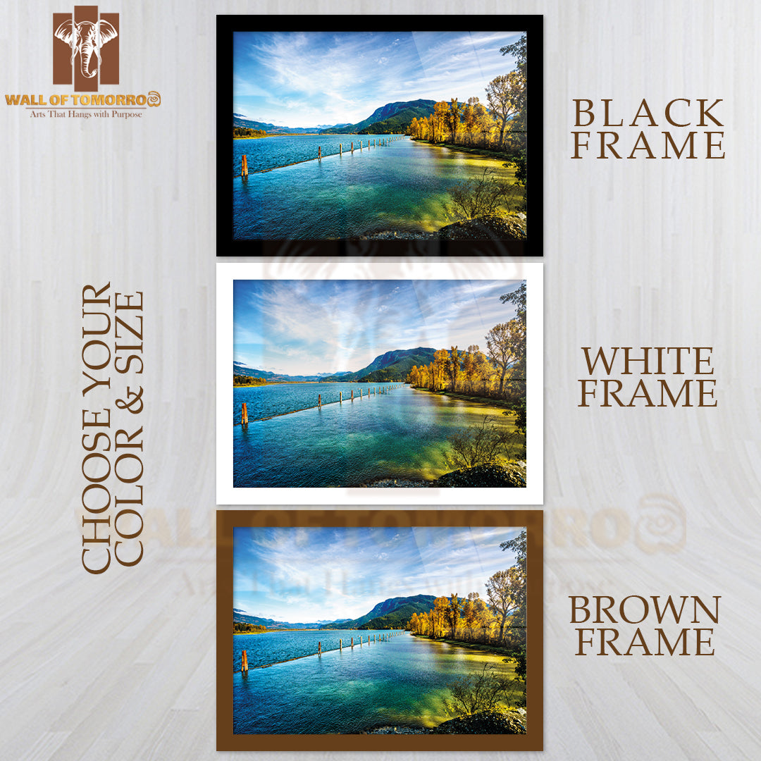 Harrison River At Harrison Mills as It Flows Through the Fraser Valley High Quality Unframed Poster Print & Waterproof Poster Print Wall Décor