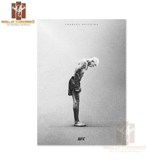 UFC Charles Oliveira Strength and Determination Sports High Quality Unframed Poster Print & Waterproof Poster Print Wall Décor