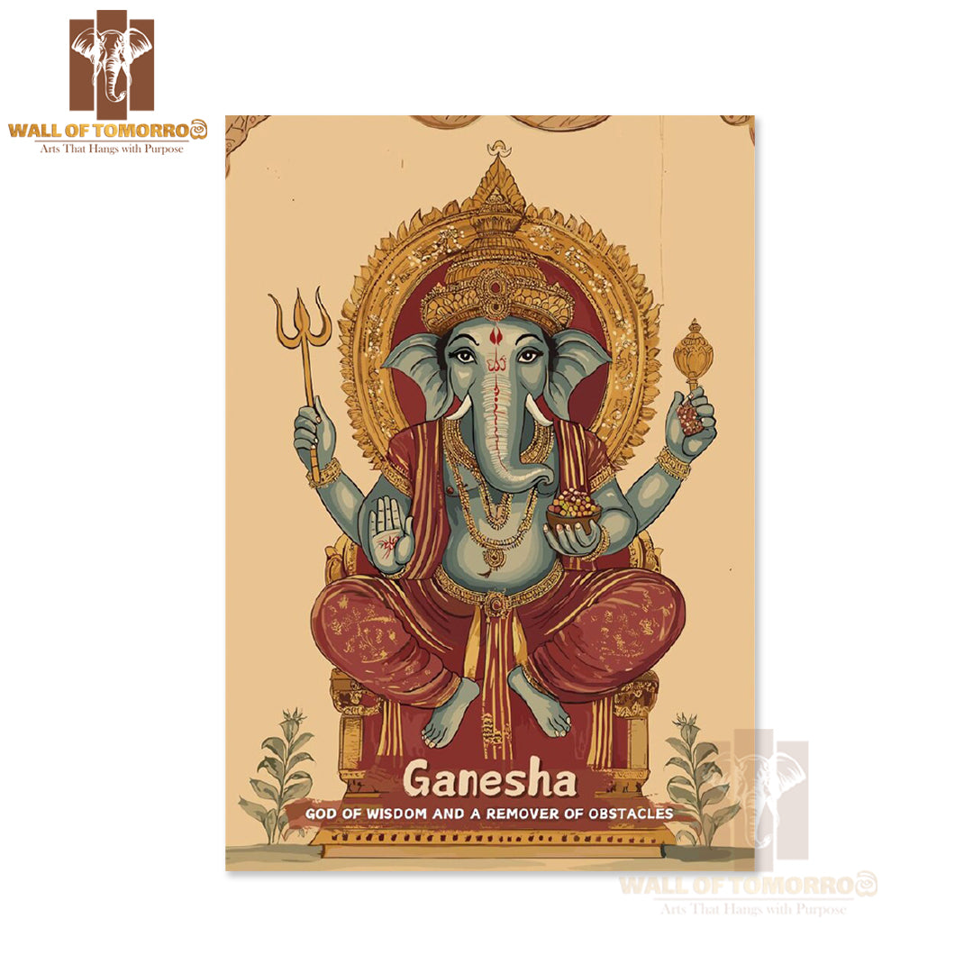 Ganesha Religious High Quality Unframed Poster Print & Waterproof Poster Print Wall Décor in Sri Lanka