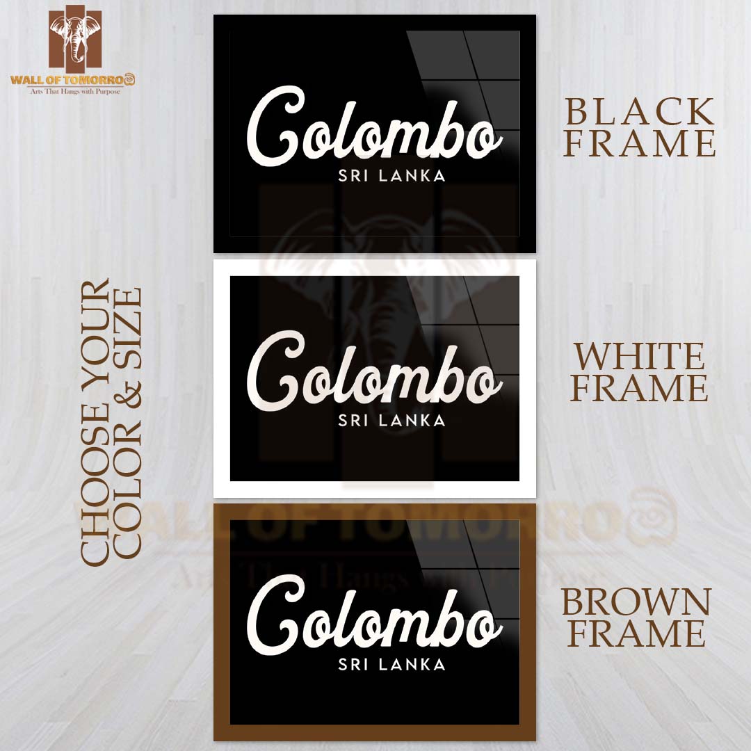 Colombo, Sri Lanka Travel High Quality Glass Frame Wall Décor