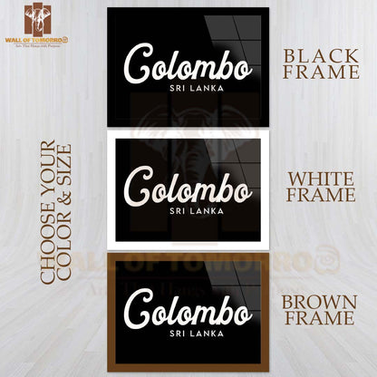 Colombo, Sri Lanka Travel High Quality Glass Frame Wall Décor