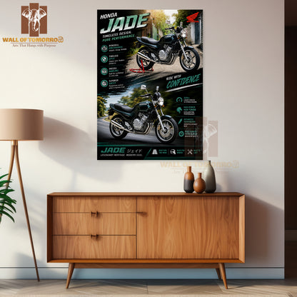 Honda Jade Bike High Quality Unframed Poster Print & Waterproof Poster Print Wall Décor in Sri Lanka