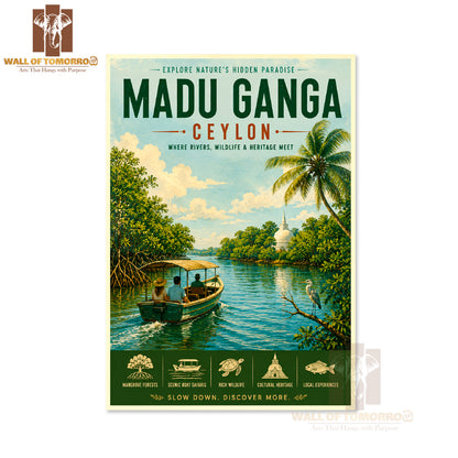 Ceylon Sri Lanka Madu Ganga Travel High Quality Unframed Poster Print & Waterproof Poster Print Wall Décor