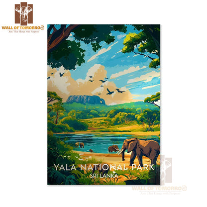 Yala National Park Poster - Sri Lanka Travel Paradise High Quality Unframed Poster Print & Waterproof Poster Print Wall Décor