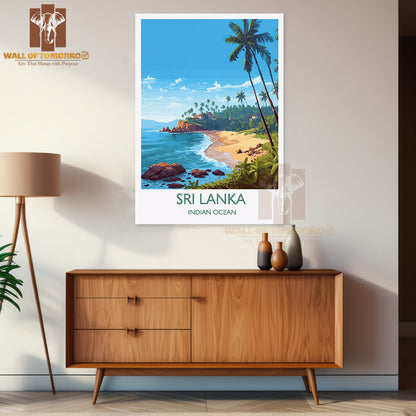 Sri Lanka, Indian Ocean Travel High Quality Unframed Poster Print & Waterproof Poster Print Wall Décor