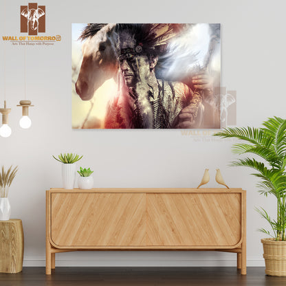 Native American Warrior Indian High Quality Unframed Poster Print & Waterproof Poster Print Wall Décor