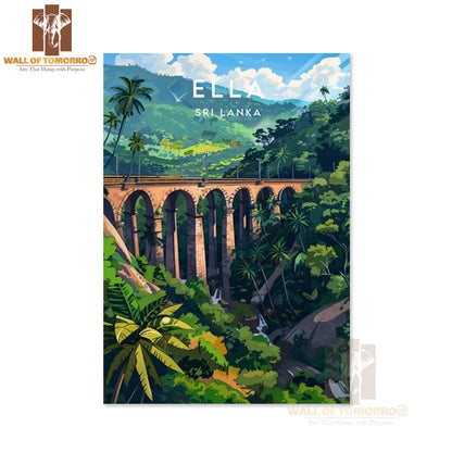 Ella, Nine Arch Sri Lanka Travel High Quality Unframed Poster Print & Waterproof Poster Print Wall Décor