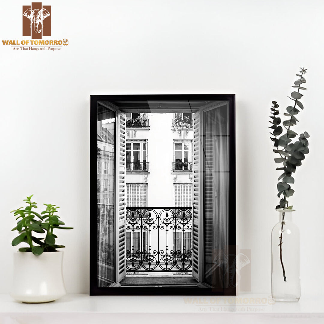 Open Window High Quality Glass Frame Wall Décor