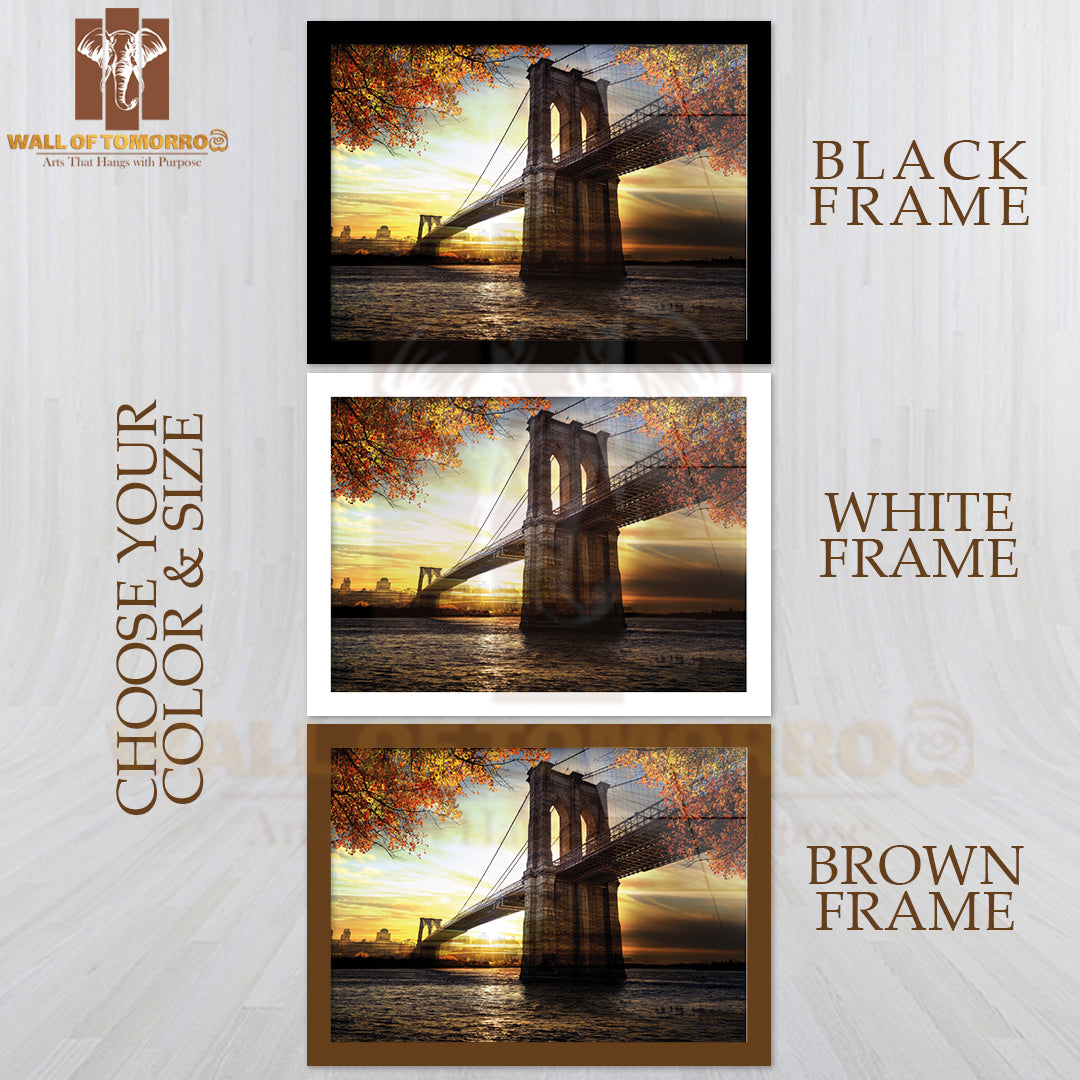 New York City Manhattan After Sunset High Quality Unframed Poster Print & Waterproof Poster Print Wall Décor