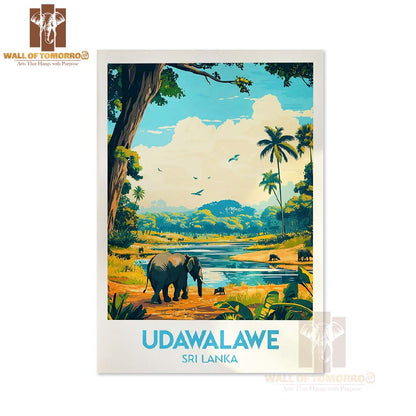 Udawalawe National Park, Sri Lanka Travel High Quality Unframed Poster Print & Laminated Poster Print Wall Décor