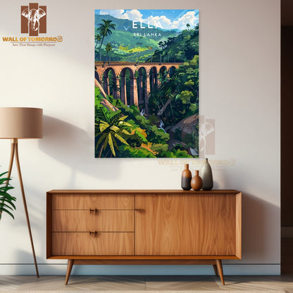Ella, Nine Arch Sri Lanka Travel High Quality Unframed Poster Print & Waterproof Poster Print Wall Décor