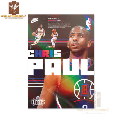 Famous Basketball Team Player In Action on The Court Sports High Quality Unframed Poster Print & Waterproof Poster Print Wall Décor