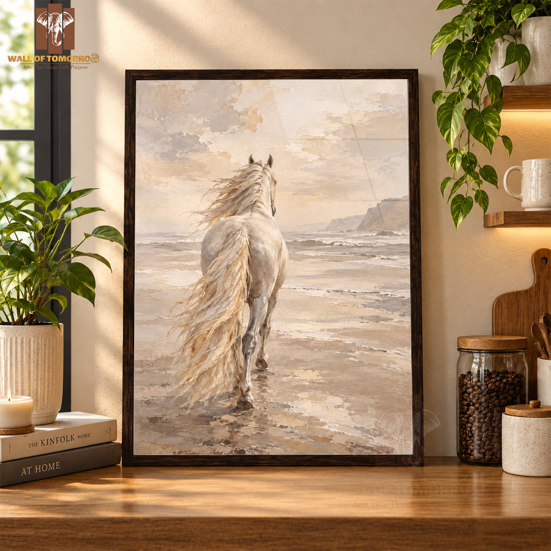 Horse Painting Animals High Quality Glass Frame Wall Décor in Sri Lanka