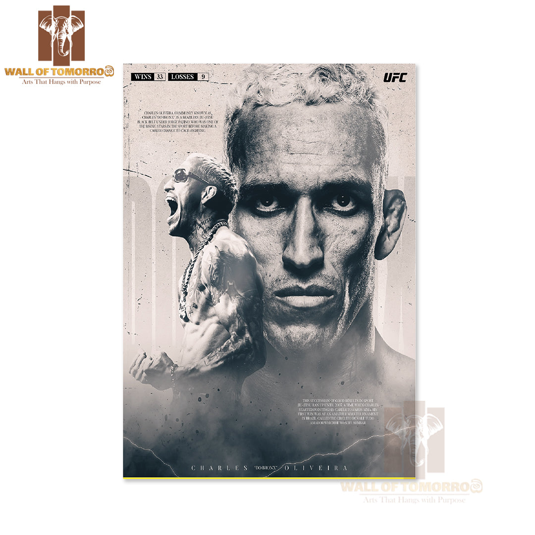 Charles Fighter Poses Sports High Quality Unframed Poster Print & Waterproof Poster Print Wall Décor