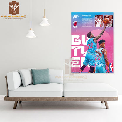 Famous Basketball Team Player Miami in Action Sports High Quality Unframed Poster Print & Waterproof Poster Print Wall Décor