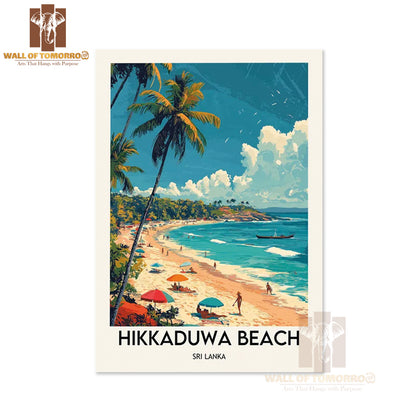 Hikkaduwa Beach Sri Lanka Travel High Quality Unframed Poster Print & Waterproof Poster Print Wall Décor