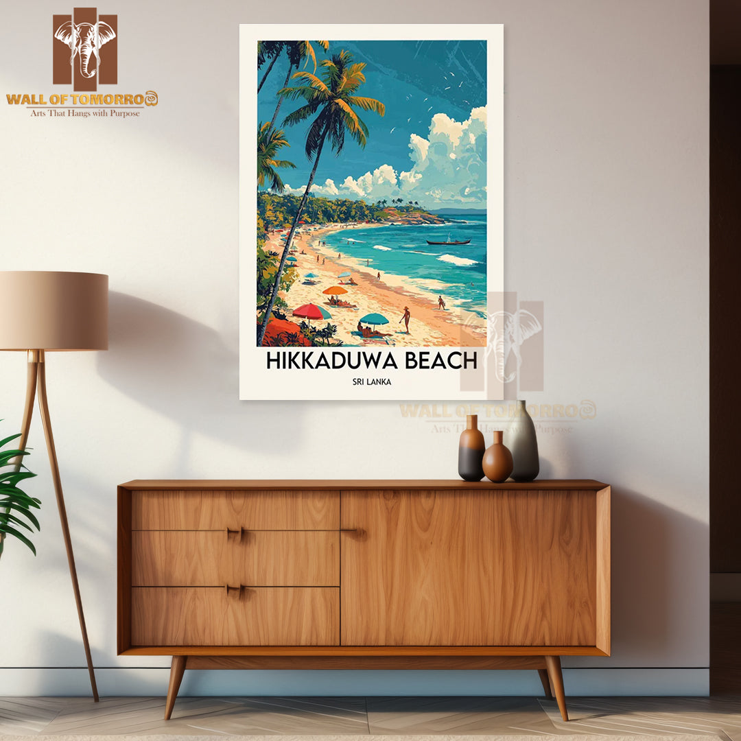 Hikkaduwa Beach Sri Lanka Travel High Quality Unframed Poster Print & Waterproof Poster Print Wall Décor