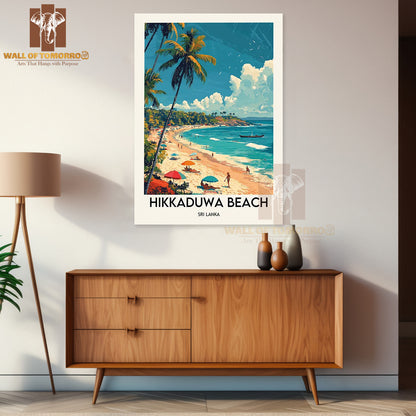 Hikkaduwa Beach Sri Lanka Travel High Quality Unframed Poster Print & Waterproof Poster Print Wall Décor